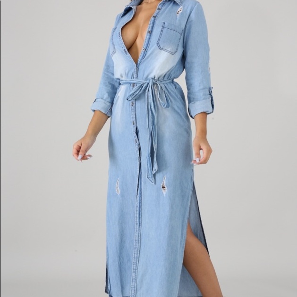 Denim dress